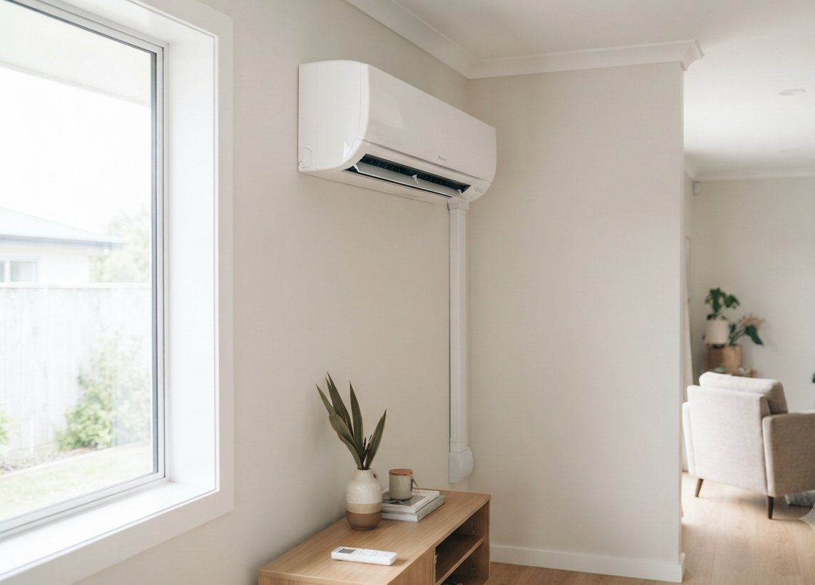 Heat pump installed in New Zealand home